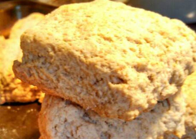 Recipe of Andrew Copley Sourdough Parmesan whole wheat biscuits