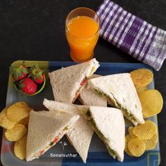 A picture of Veg Mayyonaise Sandwich.