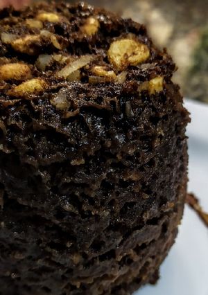 Una foto de BROWNIE Relleno con Coco🥥y Maní...!