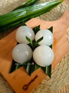 Foto resep Bola Air Kelapa (isian mochi kelapa)