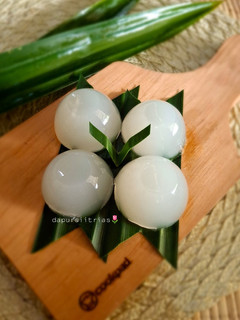 Foto resep Bola Air Kelapa (isian mochi kelapa)