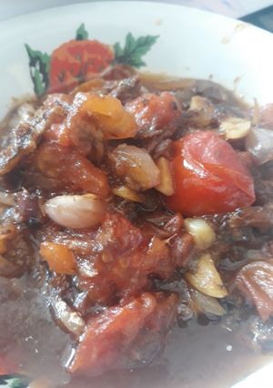 Foto resep Ikan asin tomat