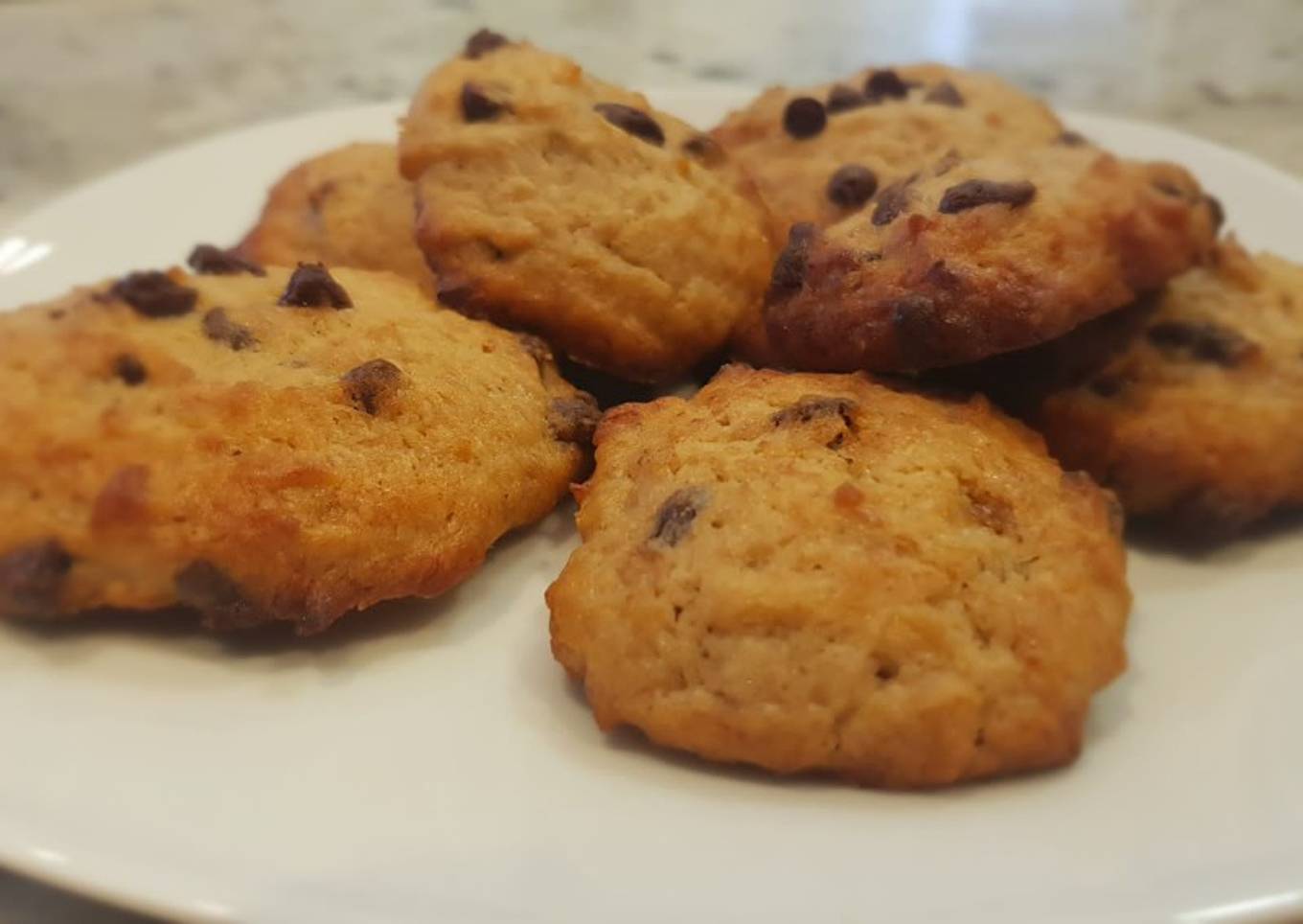 Galletas de chocolate y plátano
