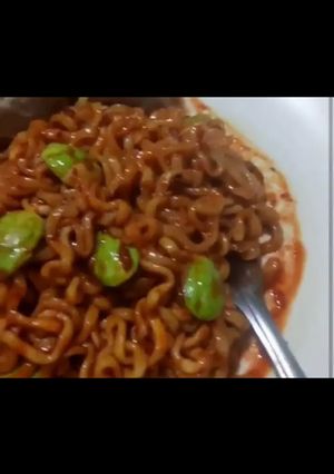 Foto resep Mie samyang pete pedas