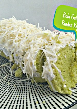 Foto resep 17. Bolu gulung pandan