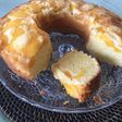 Bizcocho de kéfir y melocotón sin gluten