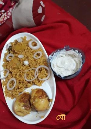 মশলা এগ রাইস (mashla egg rice recipe in Bengali) রেসিপির প্রধান ছবি