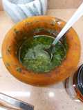Mojo verde canario de cilantro