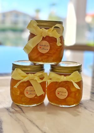 A picture of Pineapple, Vanilla and Rum Jam.