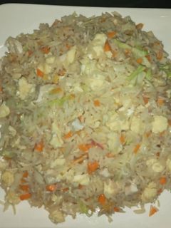 Shinkafa mai kwai ainihin hoton girkin