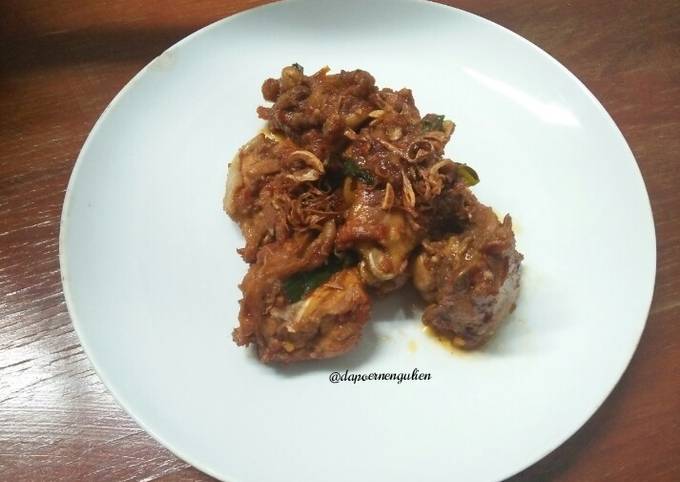 Ayam kampung bumbu kecap pedas