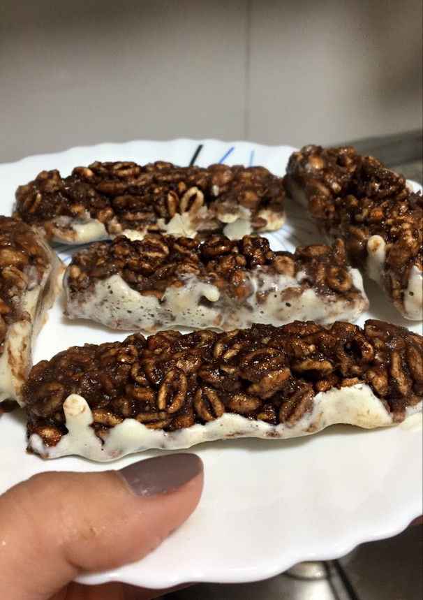 Una foto de Barritas chocokrispies versión fit
