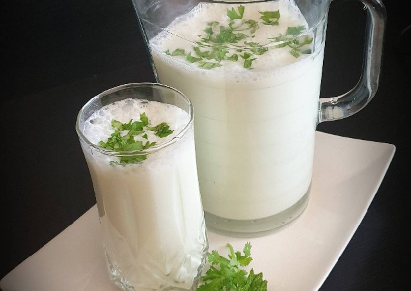 Ginger Flavoured Buttermilk - Cool & Healthy Thirst Quencher