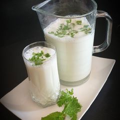 A picture of Ginger Flavoured Buttermilk - Cool & Healthy Thirst Quencher.