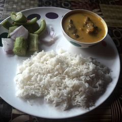 A picture of Curry Chawal.