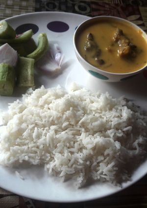 A picture of Curry Chawal.