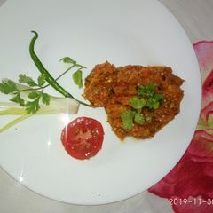 A picture of Punjabi Brinjal Bhartaa.