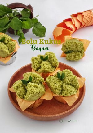 Foto resep Bolu Kukus Bayam