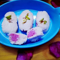A picture of Rose flavoured Paneer Rolls.