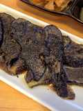 Fried Eggplants with Sesame Dressing