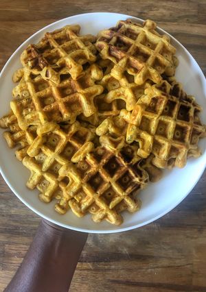 Une photo de Gaufre patate douce