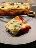 Vegetarische Lasagne mit Spinat, Brokkoli und Pilzen