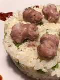 Arroz con salchichas frescas, en 15’ de olla exprés