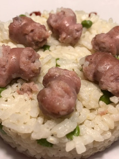 Una foto de Arroz con salchichas frescas, en 15’ de olla exprés