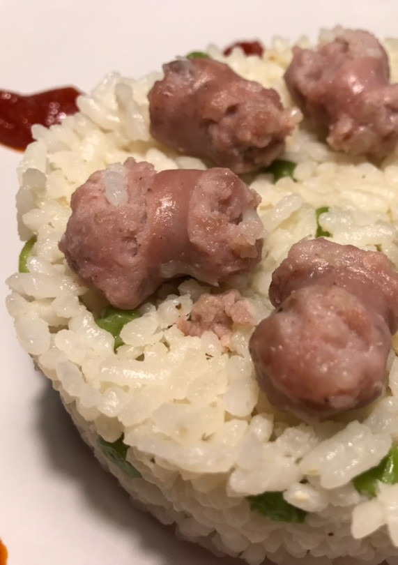 Una foto de Arroz con salchichas frescas, en 15’ de olla exprés