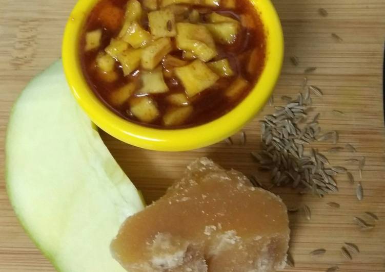 Steps to Prepare Ultimate Instant Kachi Keri Mango Pickle No Cooking