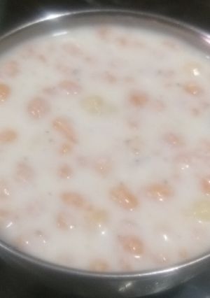 A picture of Boondi ka raita.