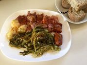 Una foto de grelos receta coccion