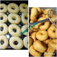 A picture of Soft n fluffy doughnuts.