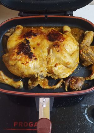 Foto resep Ayam bakar teflon bumbu rujak