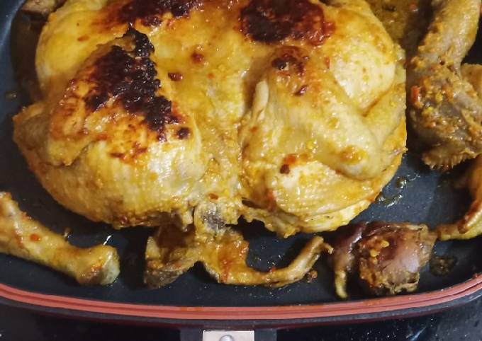 Ini Dia Cara Menyiapkan Ayam bakar teflon bumbu rujak Yang Endul