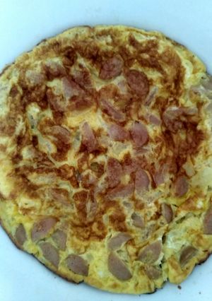 Foto resep Telur dadar sosis