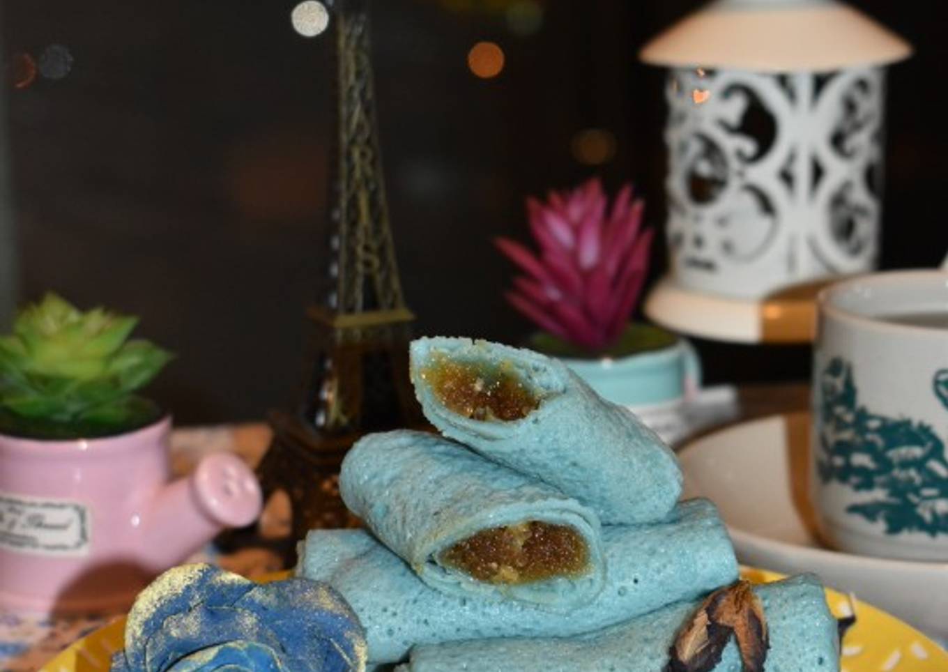 Kek Ketayap Bunga Telang atau Kek Dadar (Ramadan Marathon)