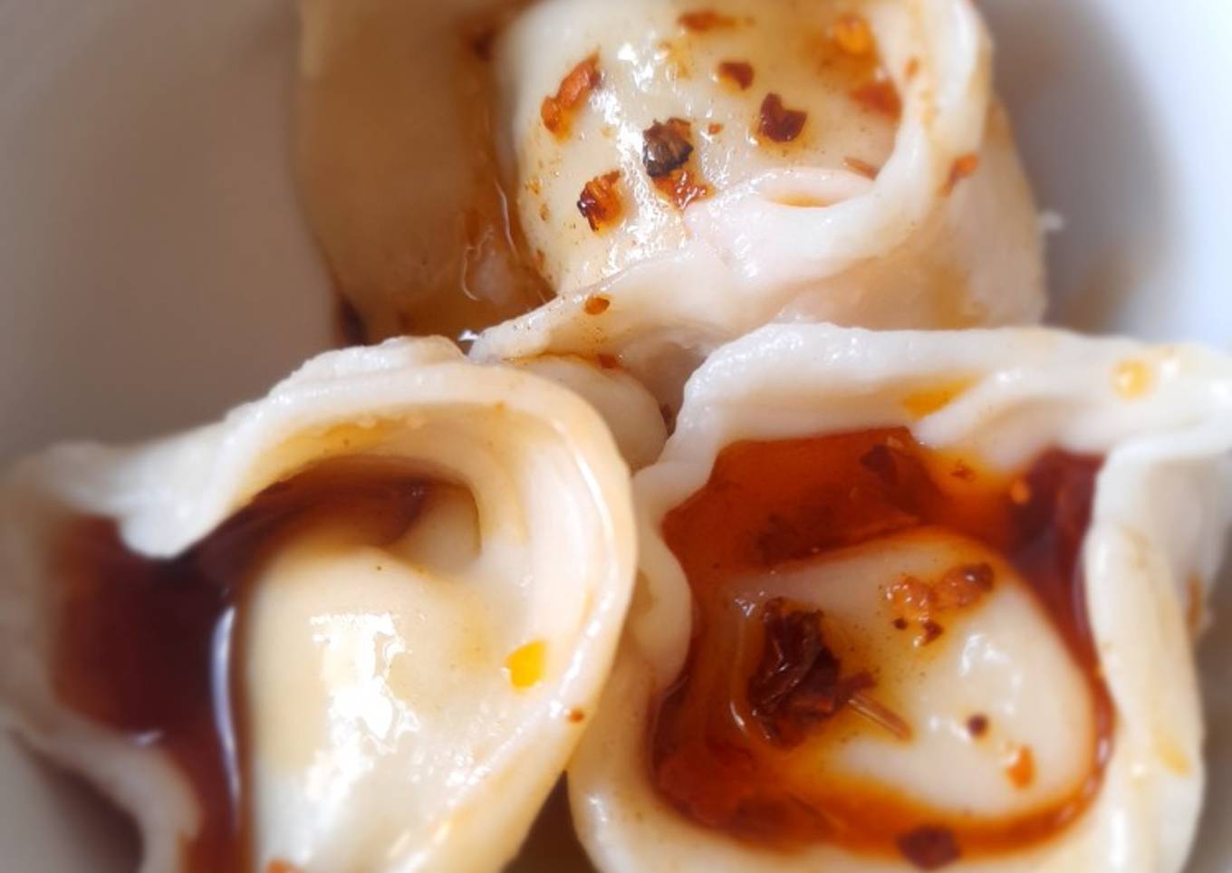 Dumpling isi udang sederhana