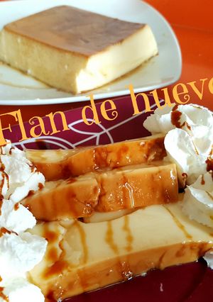 Foto principal de Receta flan de huevo casero muy fácil y riquísimo