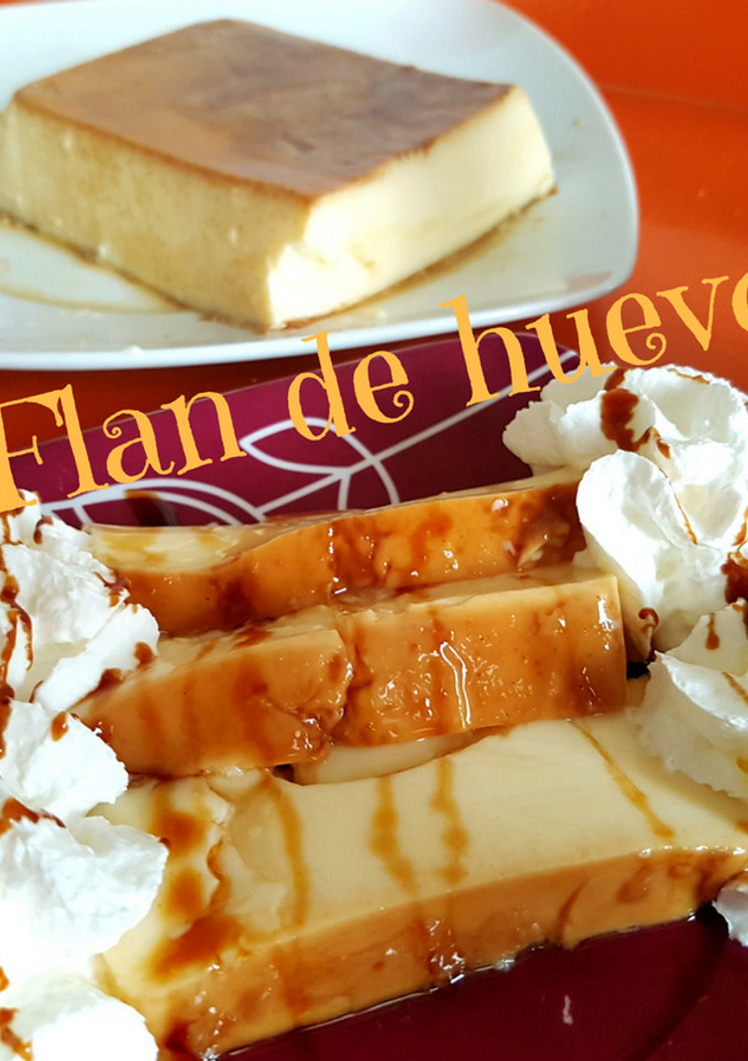 Una foto de Receta flan de huevo casero muy fácil y riquísimo