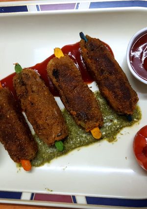 A picture of Vegetable Seek Kebab.