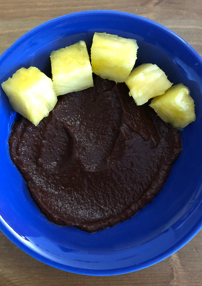 Una foto de Natilla de caqui y cacao