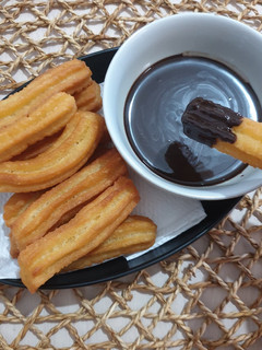 Foto resep Churros simple saus coklat
