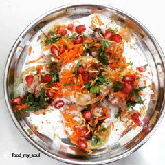 A picture of Dahi Puri Chaat.