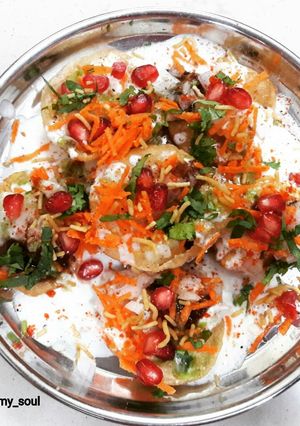 A picture of Dahi Puri Chaat.