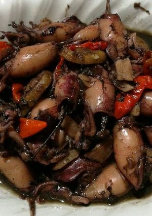 Foto resep Cumi hitam pedas
