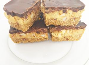 Une photo de Biscuit façon twix sans cuisson veggie