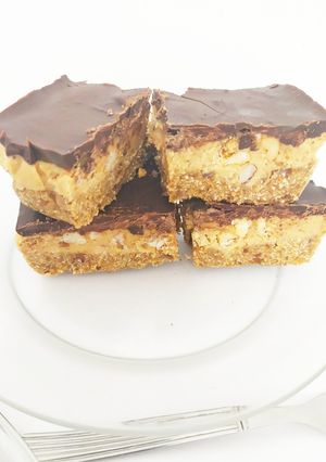 Une photo de Biscuit façon twix sans cuisson veggie
