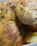 Muslo de pollo al horno