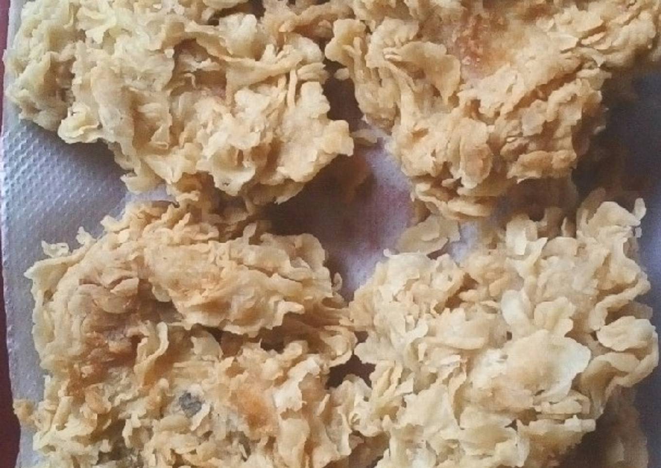 Ayam kfc/ kentuky simple,kriting dan kriuk nya tahan lama,